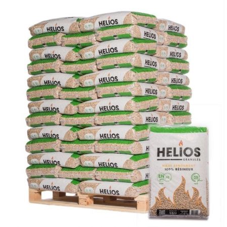 Granulés Helios | Pellet Helios DIN+ | Palette de 65 sacs de 15 kg